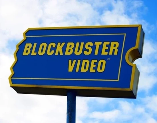 blockbuster video sign