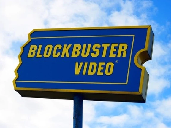 blockbuster video sign
